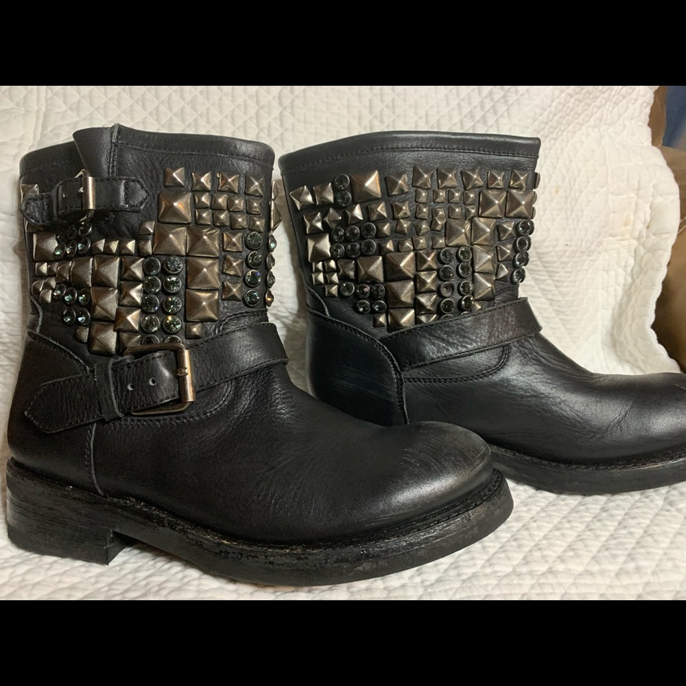 ASH Studded Moto Boot